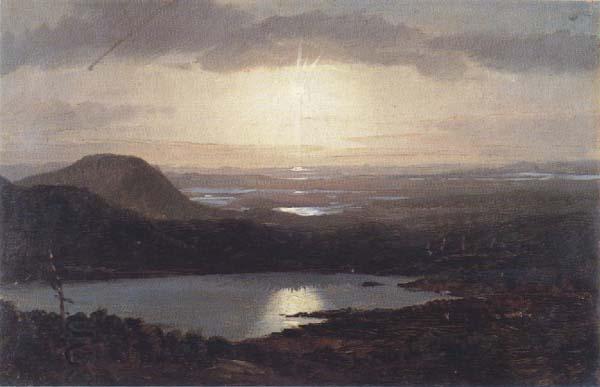 Frederic E.Church Eagle Lake Viewed from Cadillac Mountain oil painting picture